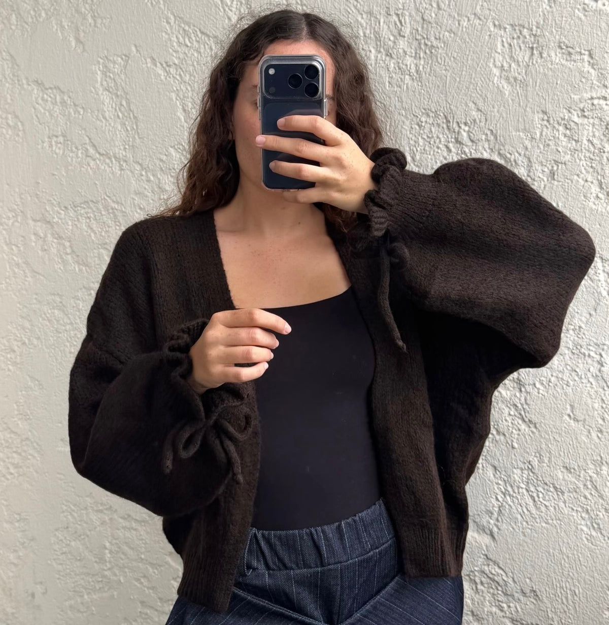 Gilet avec noeud
