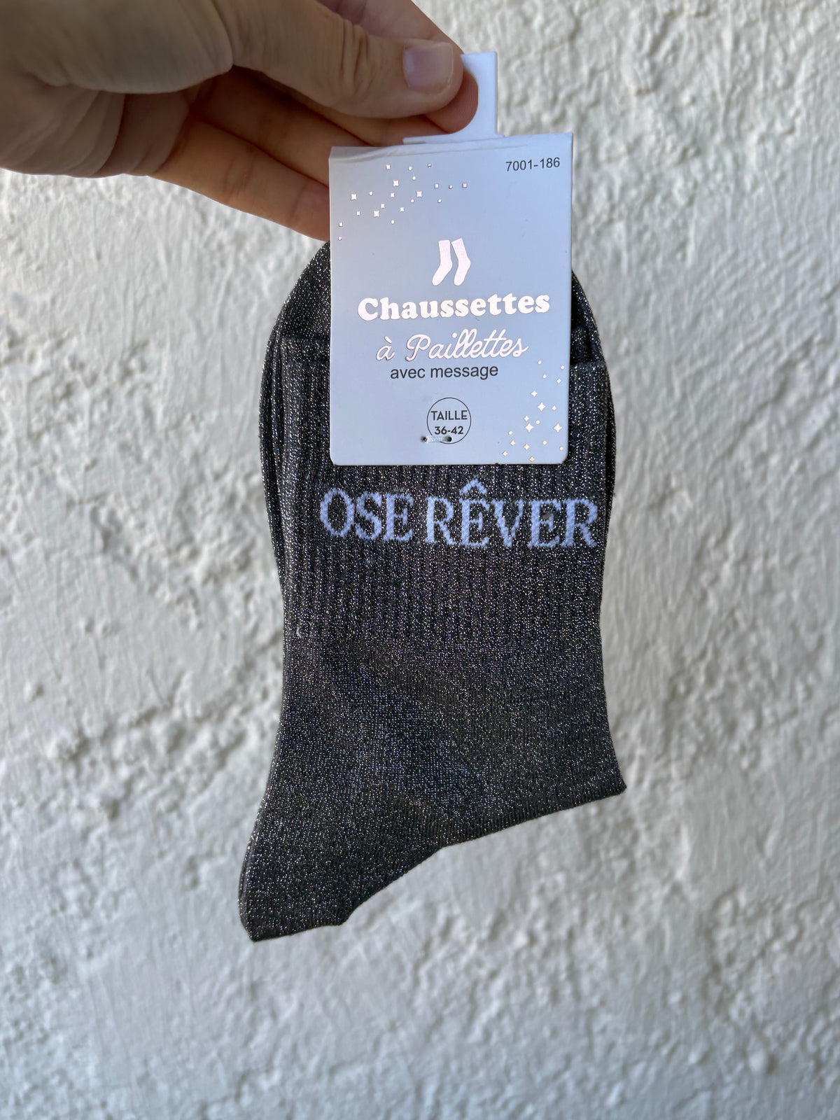 Chaussettes à paillettes "Ose rêver"