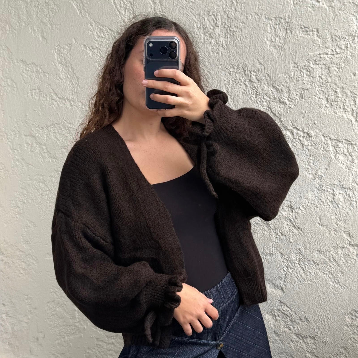 Gilet avec noeud