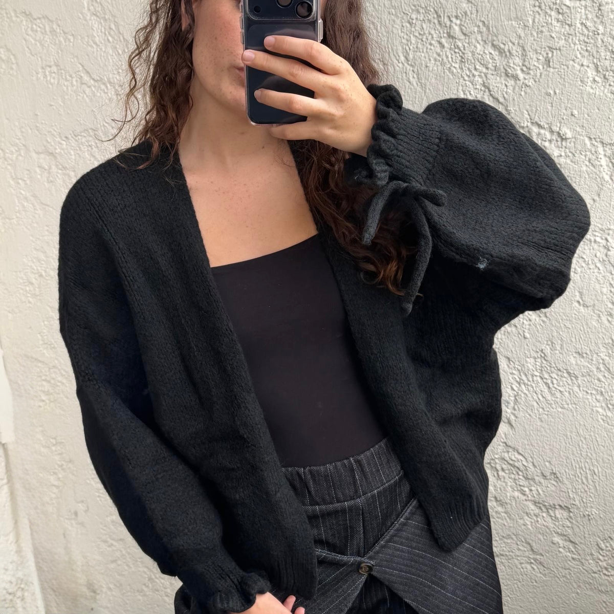 Gilet avec noeud
