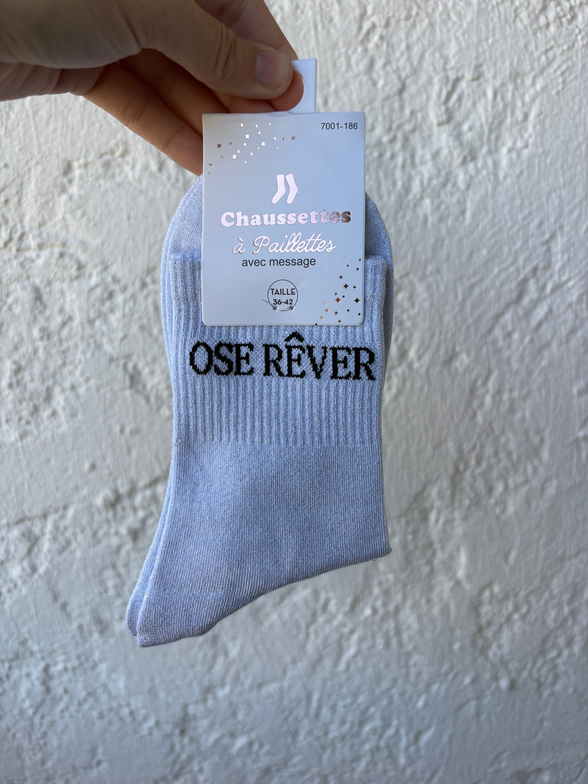 Chaussettes à paillettes "Ose rêver"