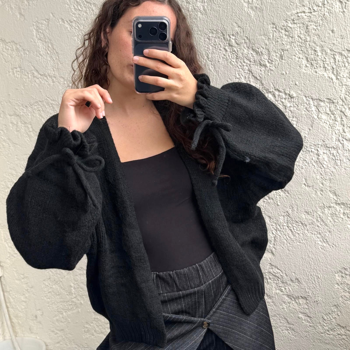 Gilet avec noeud